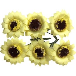 Ozdoba papierowa Craft-Fun Series słoneczniki na druciku Titanum