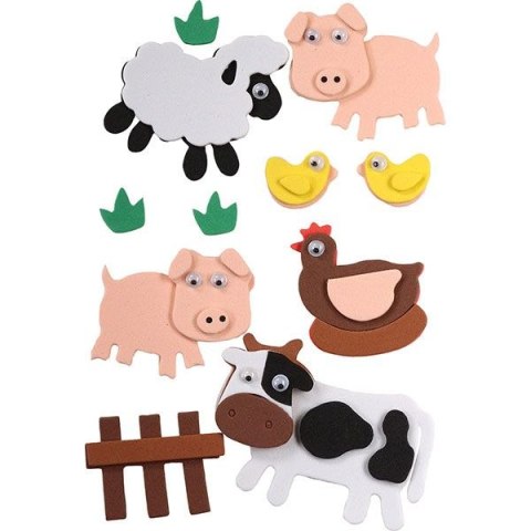 Ozdoba piankowa Craft-Fun Series zwierzęta zagrodowe Titanum (DIY16023)