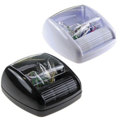 Spinacze standard w pudełku magnetycznym kolorowe 28mm 20 szt Titanum