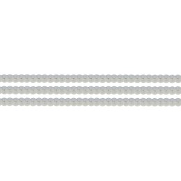 Taśma ozdobna Craft-Fun Series z cekinami 6x2 [mm x m] biała Titanum (363644)