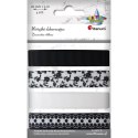 Wstążka Craft-Fun Series zestaw 16x4 [mm x m] biało-czarna Titanum (S1804-5)